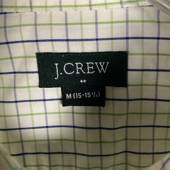 J Crew Button Up Shirt Men's Medium 15-15.5 100% Cotton Long Sleeve M - Picture 3 of 10